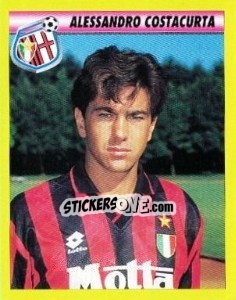 Sticker Alessandro Costacurta - Calcio 1993-1994 n. 150 - Merlin