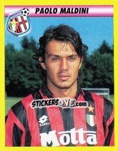 Sticker Paolo Maldini - Calcio 1993-1994 n. 151 - Merlin