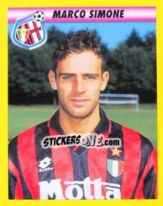 Figurina Marco Simone - Calcio 1993-1994 - Merlin