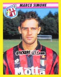 Sticker Marco Simone - Calcio 1993-1994 n. 162 - Merlin