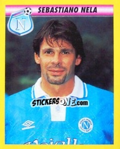 Sticker Sebastiano Nela - Calcio 1993-1994 - Merlin