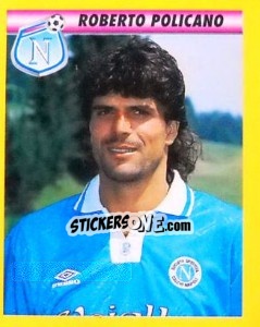 Figurina Roberto Policano - Calcio 1993-1994 - Merlin