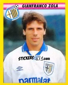 Sticker Gianfranco Zola - Calcio 1993-1994 n. 191 - Merlin