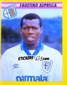 Cromo Faustino Asprilla - Calcio 1993-1994 - Merlin