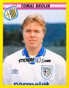 Sticker Tomas Brolin - Calcio 1993-1994 n. 194 - Merlin
