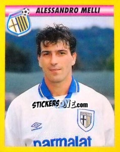 Figurina Alessandro Melli - Calcio 1993-1994 - Merlin
