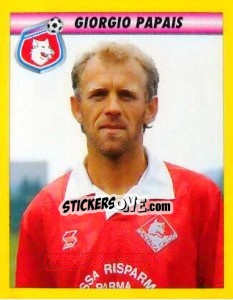 Sticker Giorgio Papais - Calcio 1993-1994 - Merlin