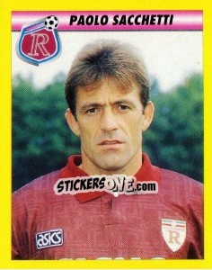 Sticker Paolo Sacchetti - Calcio 1993-1994 - Merlin