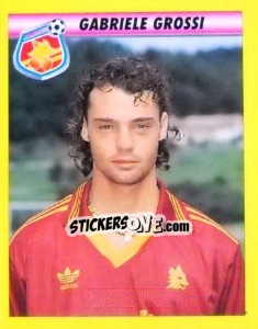 Figurina Gabriele Grossi - Calcio 1993-1994 - Merlin