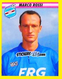 Sticker Marco Rossi - Calcio 1993-1994 - Merlin