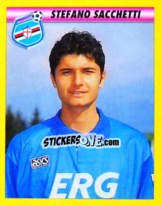 Figurina Stefano Sacchetti - Calcio 1993-1994 - Merlin