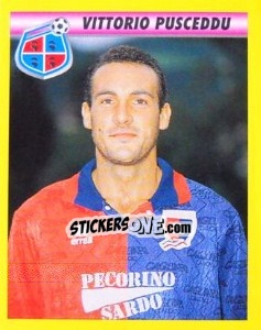 Sticker Vittorio Pusceddu - Calcio 1993-1994 n. 24 - Merlin