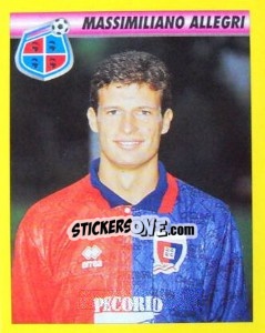Sticker Massimiliano Allegri - Calcio 1993-1994 - Merlin