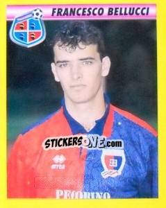 Sticker Francesco Bellucci - Calcio 1993-1994 n. 28 - Merlin