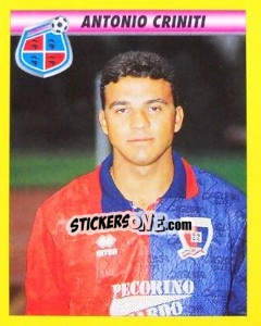 Sticker Antonio Criniti - Calcio 1993-1994 n. 32 - Merlin