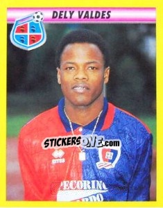 Sticker Dely Valdes - Calcio 1993-1994 n. 35 - Merlin