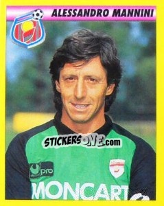 Sticker Alessandro Mannini - Calcio 1993-1994 n. 36 - Merlin