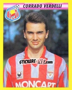 Sticker Corrado Verdelli - Calcio 1993-1994 n. 40 - Merlin