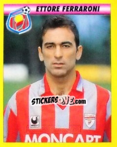 Sticker Ettore Ferraroni - Calcio 1993-1994 n. 43 - Merlin