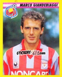 Sticker Marco Giandebiaggi - Calcio 1993-1994 n. 44 - Merlin