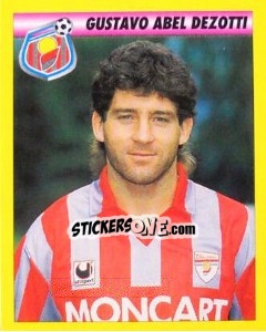 Sticker Gustavo Abel Dezotti - Calcio 1993-1994 n. 49 - Merlin