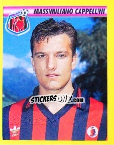 Figurina Massimiliano Cappellini - Calcio 1993-1994 - Merlin