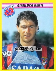 Sticker Gianluca Berti - Calcio 1993-1994 n. 68 - Merlin