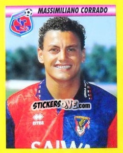 Figurina Massimiliano Corrado - Calcio 1993-1994 - Merlin