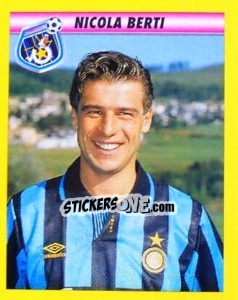 Figurina Nicola Berti - Calcio 1993-1994 - Merlin