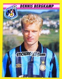 Figurina Dennis Bergkamp - Calcio 1993-1994 - Merlin