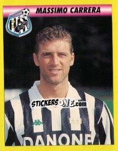 Figurina Massimo Carrera - Calcio 1993-1994 - Merlin