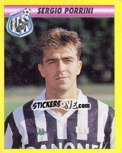 Sticker Sergio Porrini - Calcio 1993-1994 n. 105 - Merlin