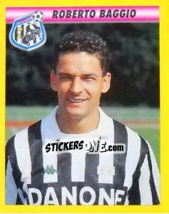 Sticker Roberto Baggio - Calcio 1993-1994 n. 112 - Merlin