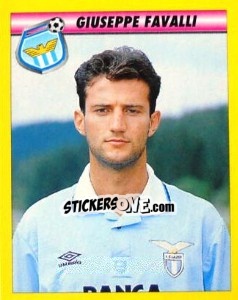 Figurina Giuseppe Favalli - Calcio 1993-1994 - Merlin