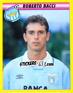 Figurina Roberto Bacci - Calcio 1993-1994 - Merlin