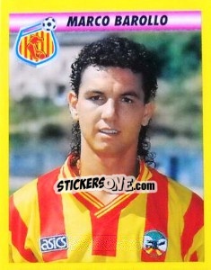 Figurina Marco Barollo - Calcio 1993-1994 - Merlin