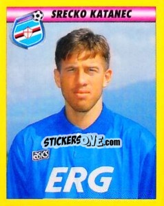 Figurina Srecko Katanec - Calcio 1993-1994 - Merlin