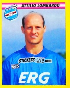 Sticker Attilio Lombardo - Calcio 1993-1994 n. 254 - Merlin