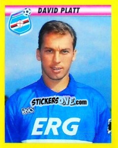 Sticker David Platt - Calcio 1993-1994 - Merlin