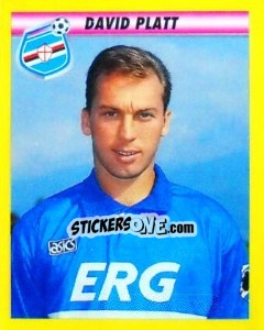 Sticker David Platt - Calcio 1993-1994 n. 255 - Merlin