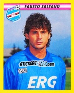 Sticker Fausto Salsano - Calcio 1993-1994 - Merlin