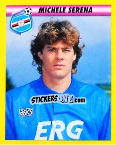 Sticker Michele Serena - Calcio 1993-1994 - Merlin