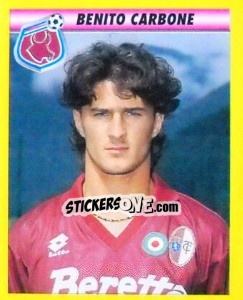 Figurina Benito Carbone - Calcio 1993-1994 - Merlin