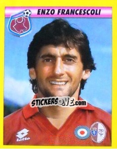 Figurina Enzo Francescoli - Calcio 1993-1994 - Merlin
