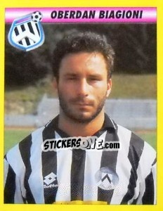 Sticker Oberdan Biagioni - Calcio 1993-1994 - Merlin