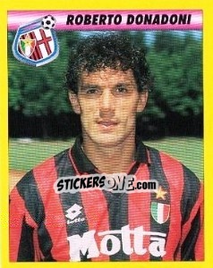 Figurina Roberto Donadoni - Calcio 1993-1994 - Merlin