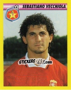 Sticker Sebastiano Vecchiola - Calcio 1993-1994 - Merlin