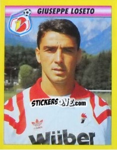 Sticker Giuseppe Loseto - Calcio 1993-1994 - Merlin