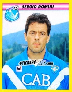 Sticker Sergio Domini - Calcio 1993-1994 - Merlin