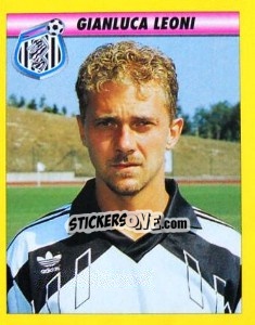 Sticker Gianluca Leoni - Calcio 1993-1994 n. 343 - Merlin